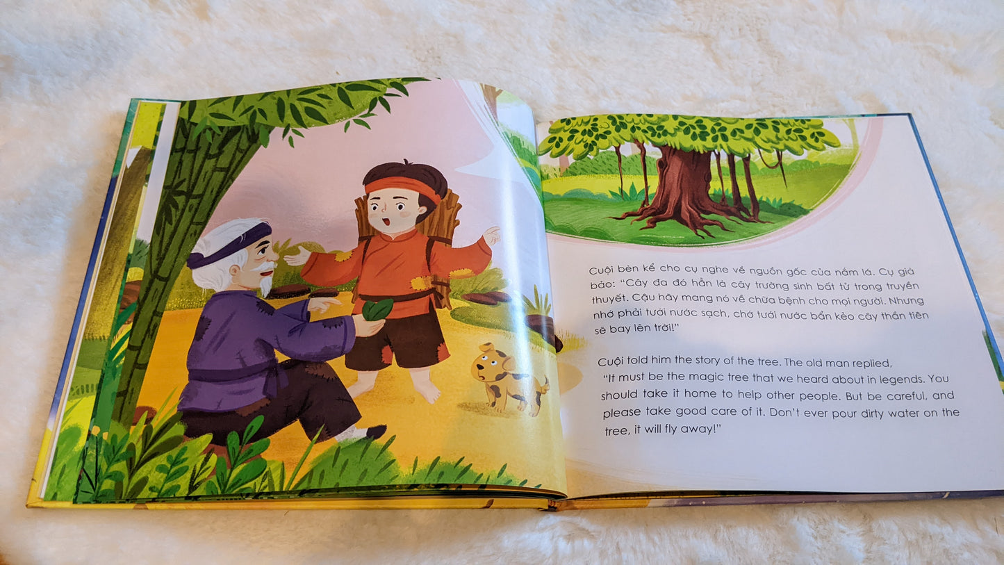 Bilingual Legend of Cuoi, the Man on the Moon | Sự Tích Cuội song ngữ