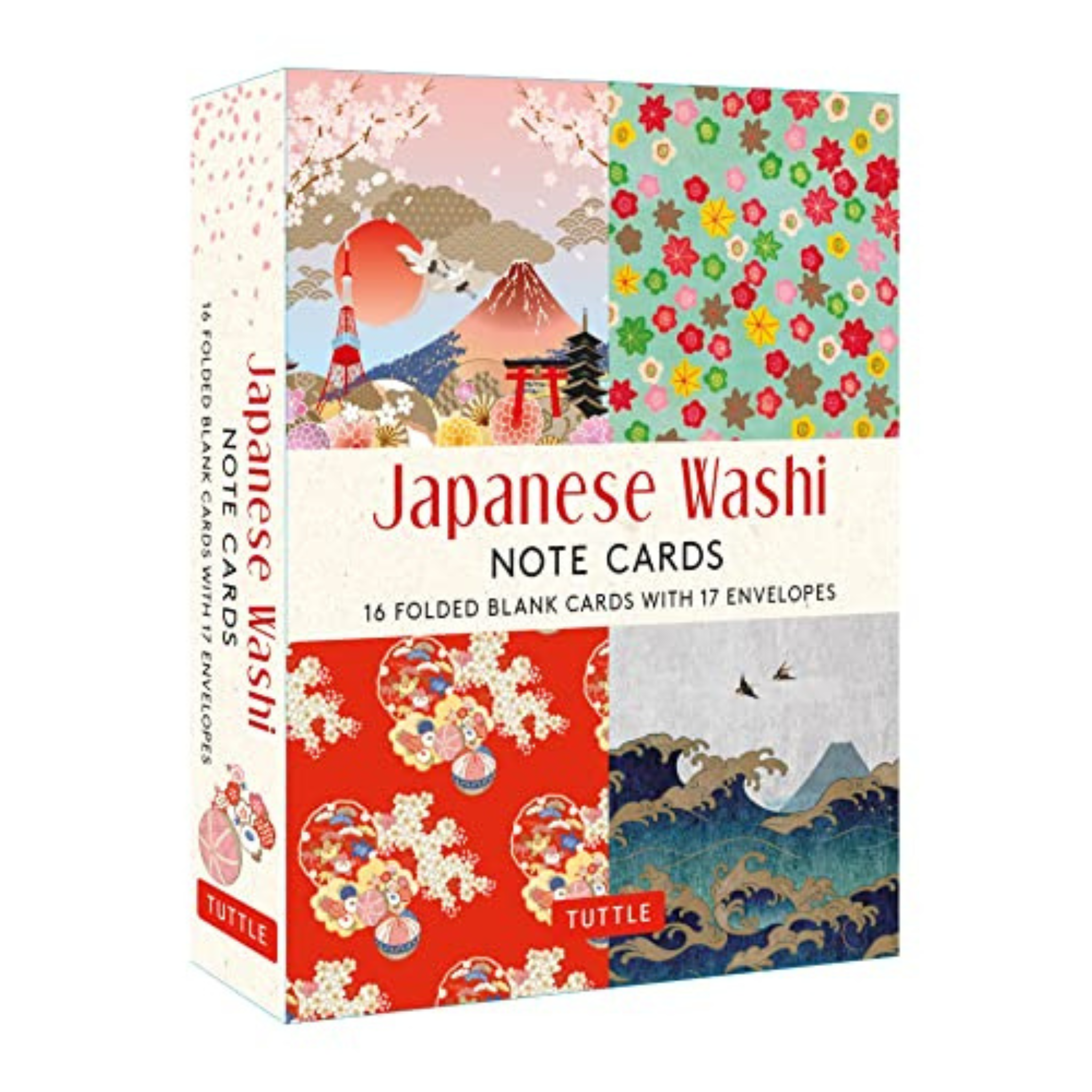Japanese Note Cards, 16 Note Cards 16 Different Blank Cards with 17 Pa ...