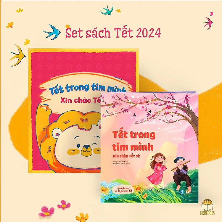 Set sách Tết Trong Tim Mình - Xin Chào Tết Ơi 2024 (sách kèm phong bì và set quà tặng)