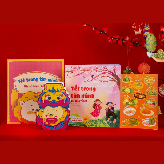 Set sách Tết Trong Tim Mình (sách kèm phong bì và set quà tặng)