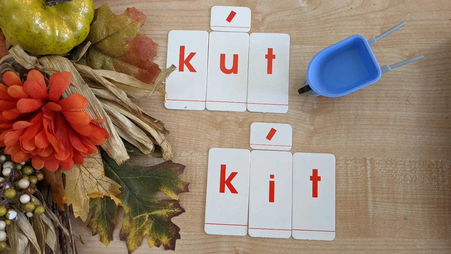 Hộp Thẻ Học Cụ Montessori: Làm Quen Với Chữ Cái Tiếng Việt - Bước Đầu Đến Với Toán Học (Vietnamese Montessori sand letters + numbers learning box)