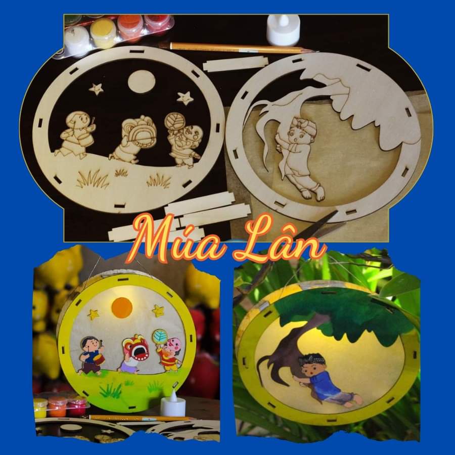 Mid-autumn Festival Wooden Lantern Kit | Lồng Đèn Trung Thu bằng Gỗ