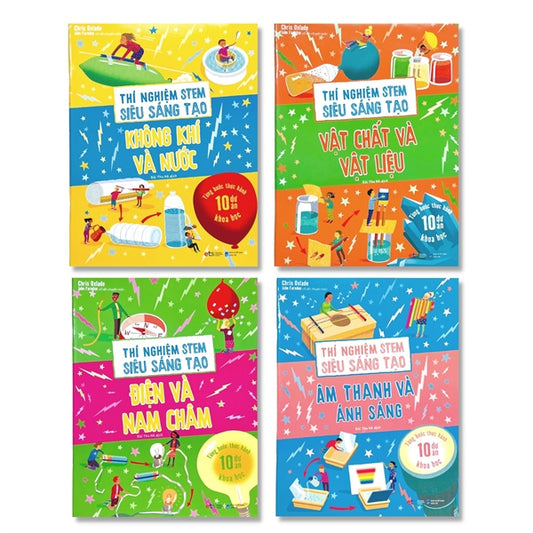 Thí Nghiệm Stem Siêu Sáng Tạo: Bộ 4 Cuốn