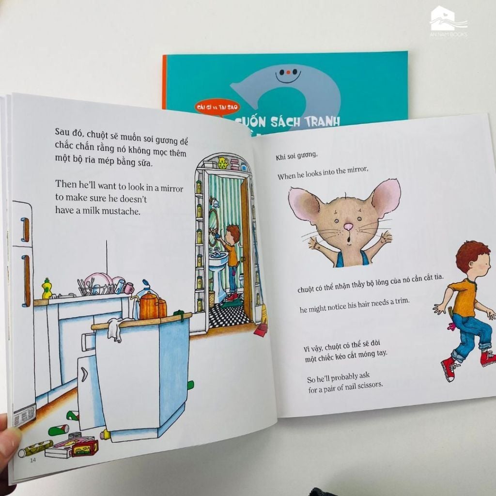 Bilingual If You Give A Mouse a Cookie | Nếu Bạn Cho Chuột Cái Bánh Quy - song ngữ