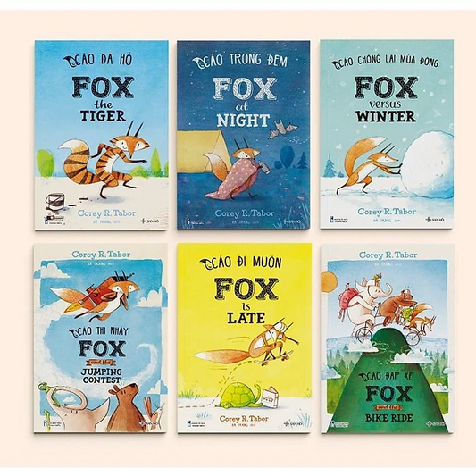 Bilingual "My First I Can Read" Fox series by Corey R. Tabor | Bộ Chú Cáo Tinh Nghịch - bộ song ngữ 6 cuốn