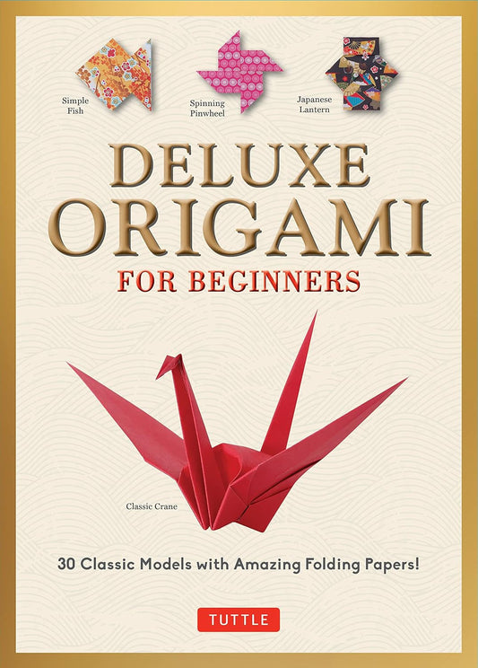 Deluxe Origami for Beginners Kit 30 Classic Models with Amazing Folding Papers