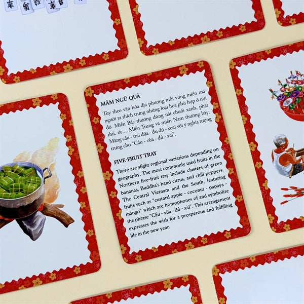 Bilingual Tet in 3 Regions Cultural Card Set | Bộ Hộp Thẻ Tết Ba Miền: song ngữ