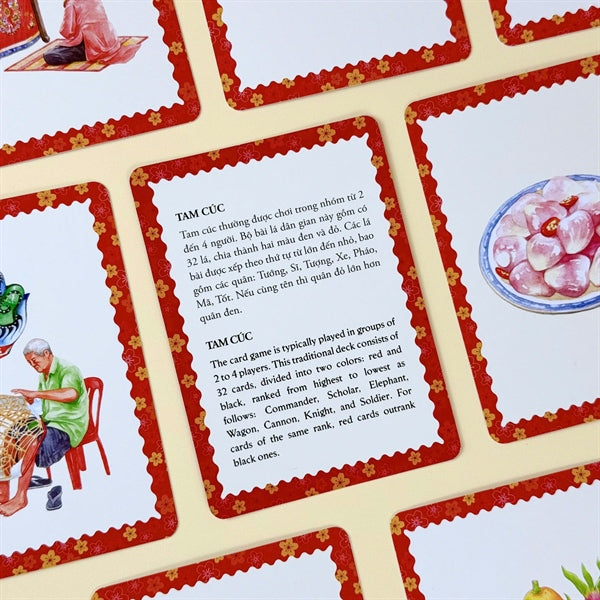 Bilingual Tet in 3 Regions Cultural Card Set | Bộ Hộp Thẻ Tết Ba Miền: song ngữ