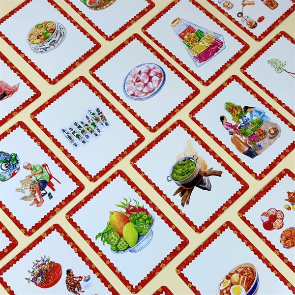 Bilingual Tet in 3 Regions Cultural Card Set | Bộ Hộp Thẻ Tết Ba Miền: song ngữ