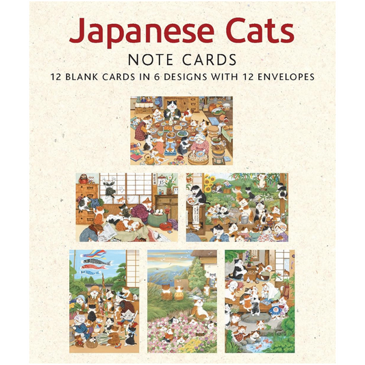 Japanese Cats -  Blank Note Cards