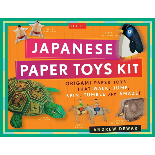 Japanese Paper Toys Kit: Origami Paper Toys that Walk, Jump, Spin, Tumble and Amaze!