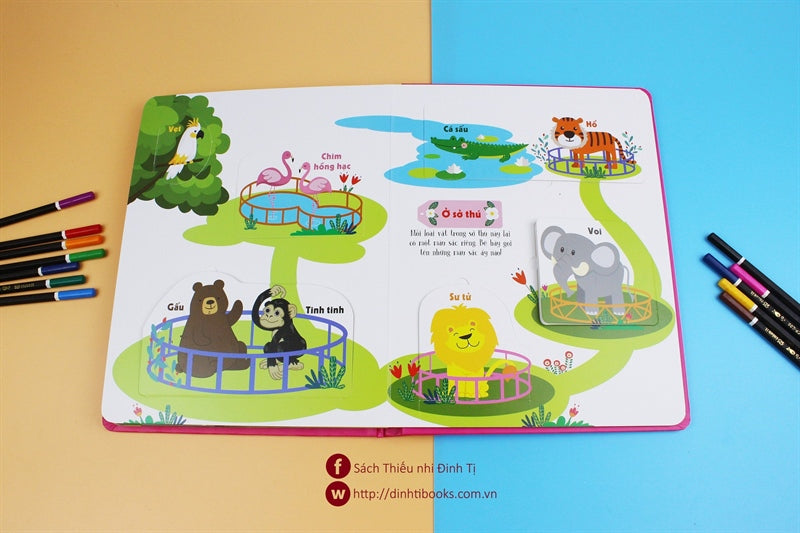 Bilingual Lift the flap: Colours and Shapes | Lật mở khám phá - Màu sắc và hình dạng