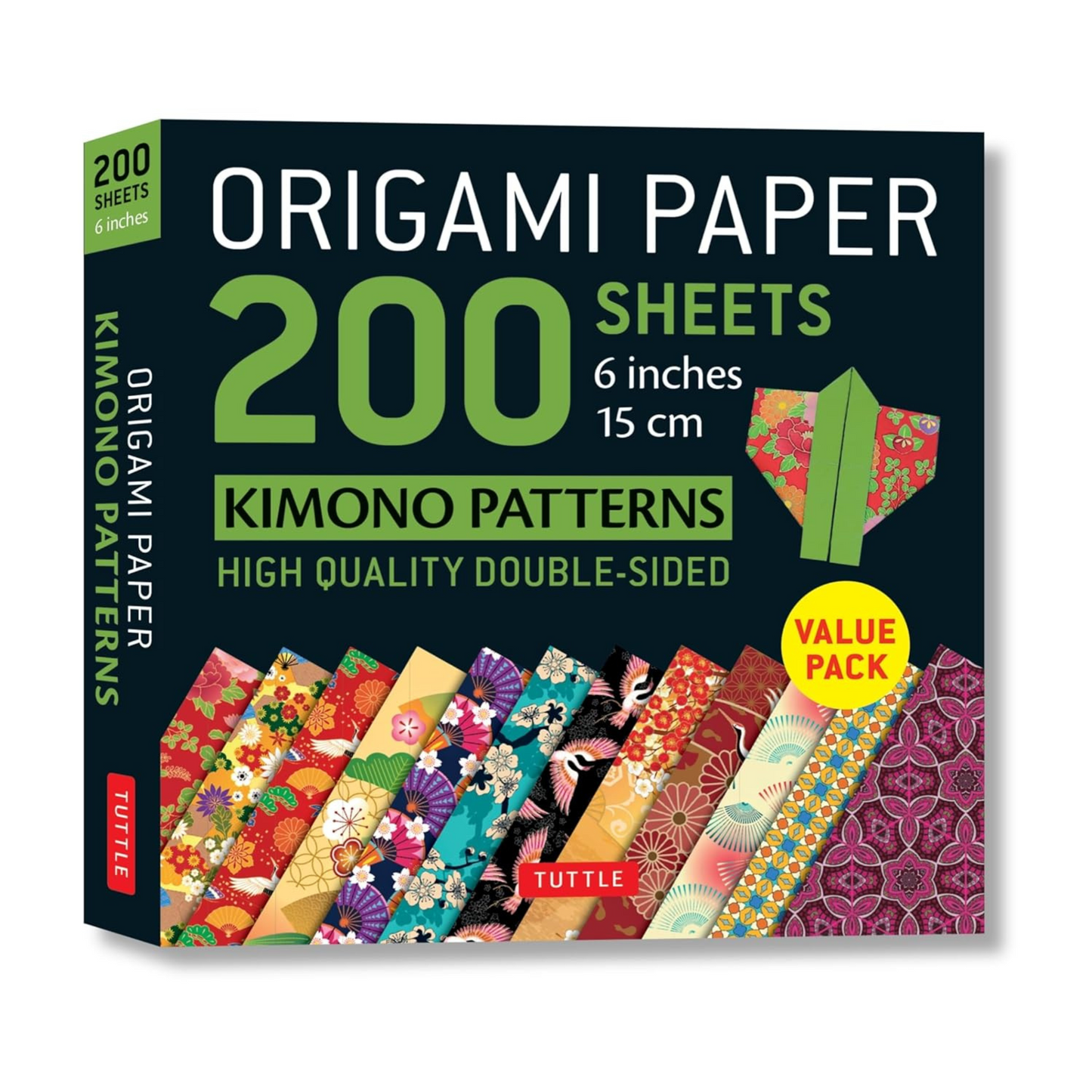 Origami Paper 200 sheets Kimono Patterns 6 (15 cm): Tuttle Origami Paper: Double-Sided Origami Sheets Printed with 12 Patterns (Instructions for 6 Projects Included)