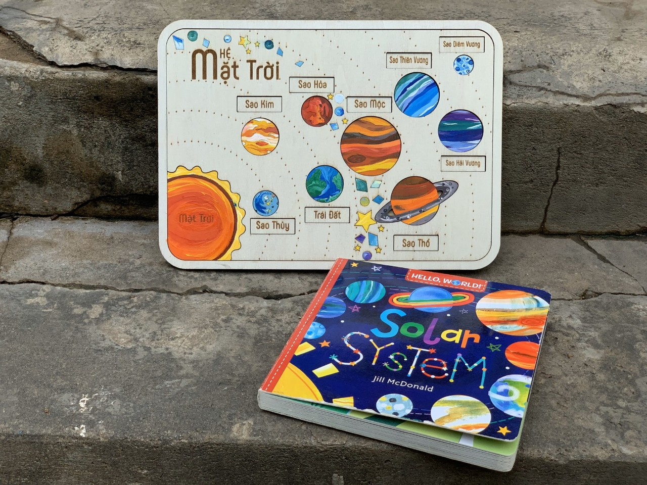 Solar System Bilingual Wooden Puzzle | GHÉP HÌNH HỆ MẶT TRỜI SONG NGỮ