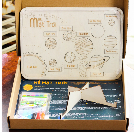 Solar System Bilingual Wooden Puzzle | GHÉP HÌNH HỆ MẶT TRỜI SONG NGỮ