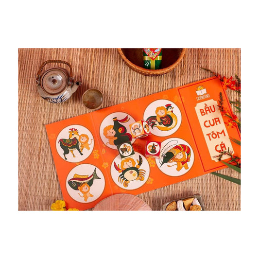 Bầu Cua Tôm Cá game - child-friendly version with 3 paper dice