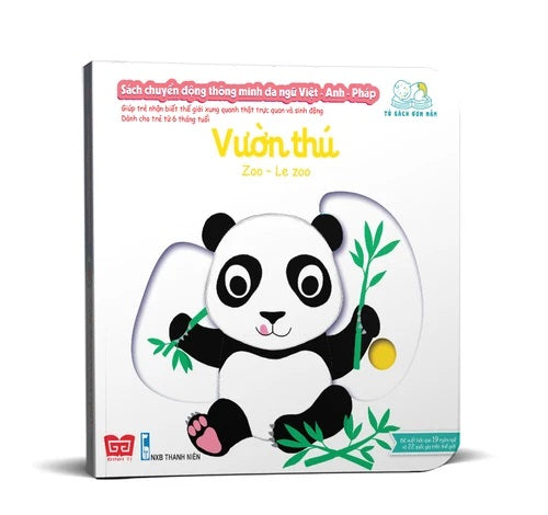 Trilingual interactive book | Sách chuyển động thông minh đa ngữ Việt - Anh - Pháp: Vườn thú – Zoo – Le zoo