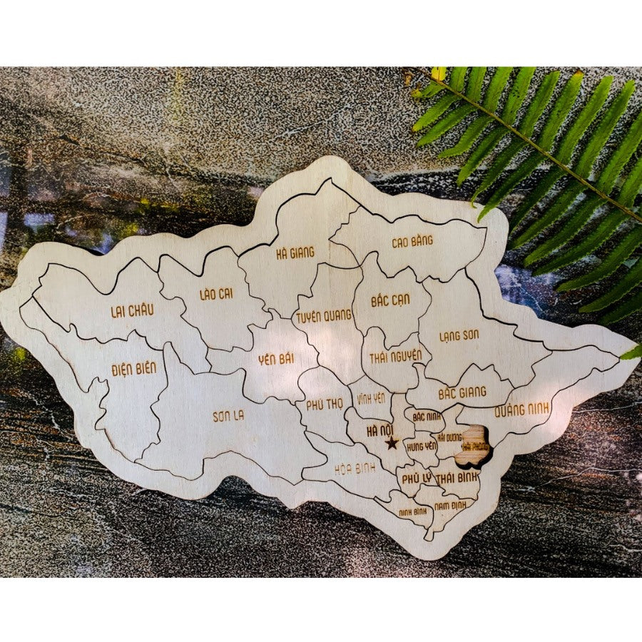 Map of Viet Nam wooden puzzle | Ghép hình BẢN ĐỒ VIỆT NAM