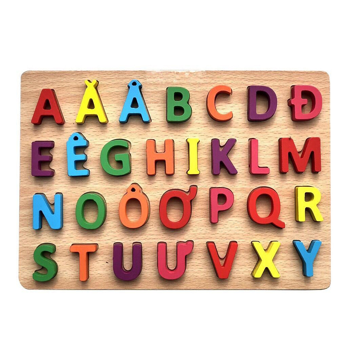 Vietnamese Alphabet Puzzle - Bảng Ghép Chữ Cái Tiếng Việt - Lower or Upper Case