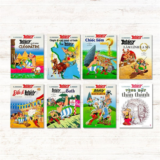 Asterix 8-book series in Vietnamese | Bộ Sách Asterix - 8 Cuốn