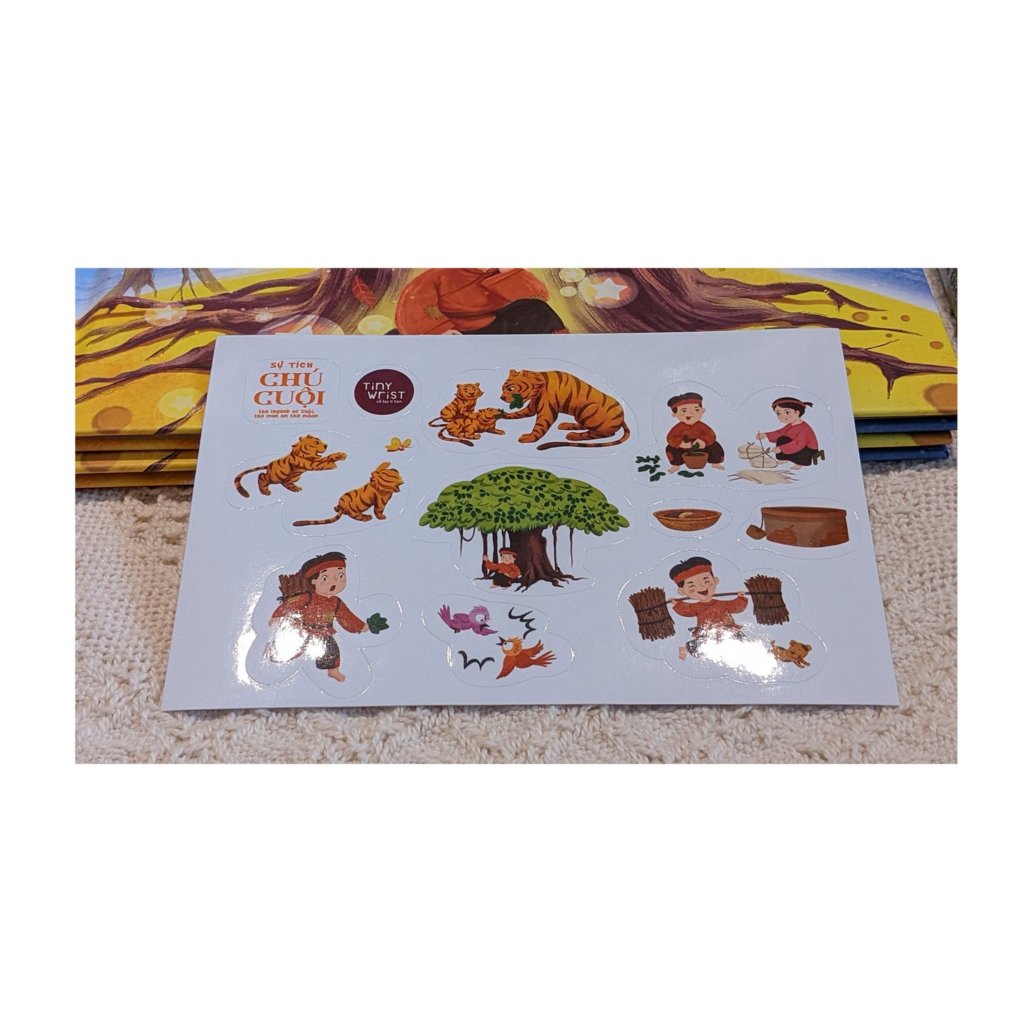 Bilingual Tiny Wrist combo: Colors of Tet + 10 Nursery Rhymes from Vietnam + Legend of Cuoi